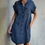 Robe mi - longue en coton pour Femmes - Emilia Lane