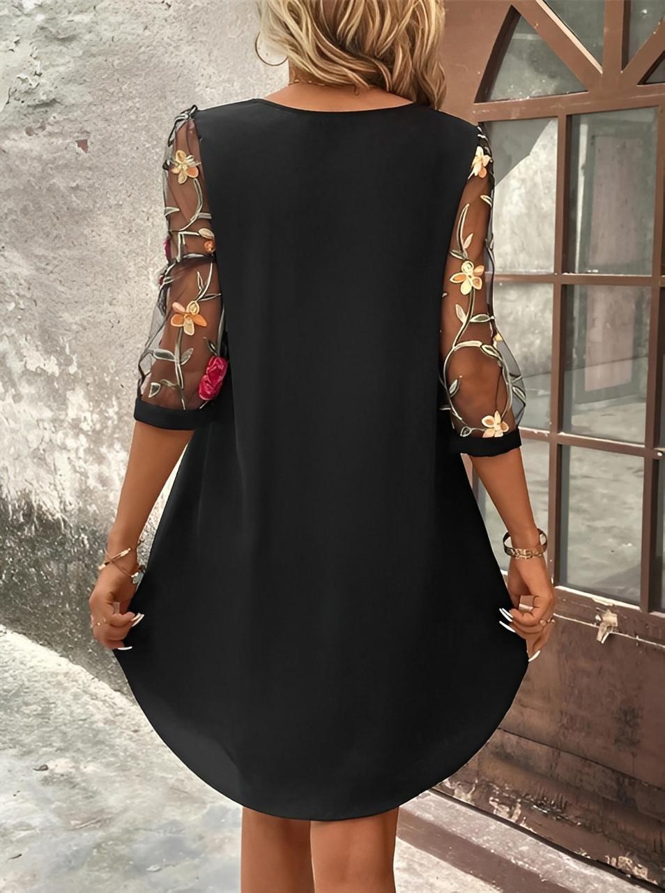 Vestito mezza stagione in tessuto morbido da donna | Ideale per le uscite