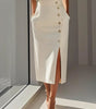 Robe Midi à Encolure Ronde pour Femmes - Emilia Lane