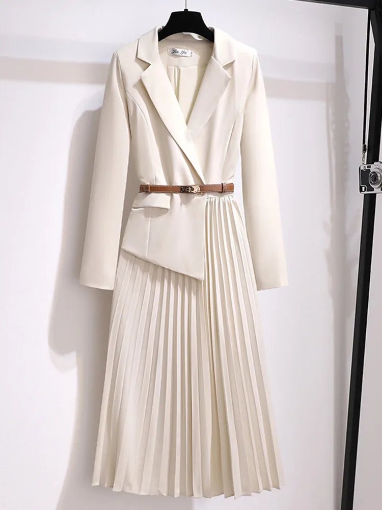 Robe Midi A - Line Plissée pour Femmes - Emilia Lane