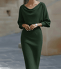 Robe midi à manches chauve - souris pour femmes - Emilia Lane