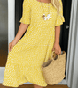 Robe midi à manches courtes pour femmes - Emilia Lane