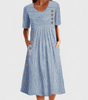 Robe Midi à Rayures pour Femmes - Emilia Lane