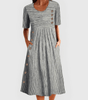 Robe Midi à Rayures pour Femmes - Emilia Lane
