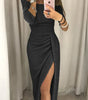 Robe Midi Brillante Épaules Dénudées pour Femme | Idéale pour les Sorties - Emilia Lane