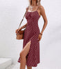 Robe Midi Camisole à Pois pour Femme | Idéale pour les Sorties - Emilia Lane