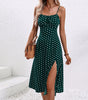 Robe Midi Camisole à Pois pour Femme | Idéale pour les Sorties - Emilia Lane