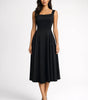 Robe Midi Col Carré Sans Manches pour Femmes - Emilia Lane
