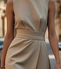 Robe Midi Élégante Sans Manches pour Femmes - Emilia Lane