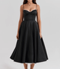 Robe Midi en Satin pour Femmes - Emilia Lane