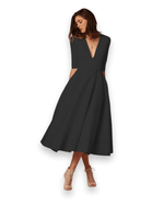 Robe Midi en Tissu Confortable pour Femmes - Emilia Lane