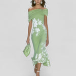 Robe midi imprimée pour femmes - Emilia Lane