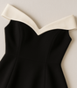 Robe Mini à Bretelles Contrastantes pour Femmes - Emilia Lane