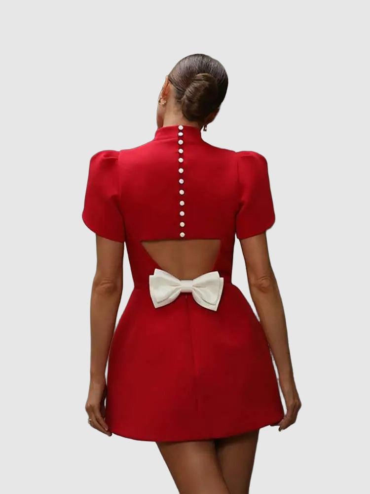 Robe Mini Rouge pour Femme - Emilia Lane