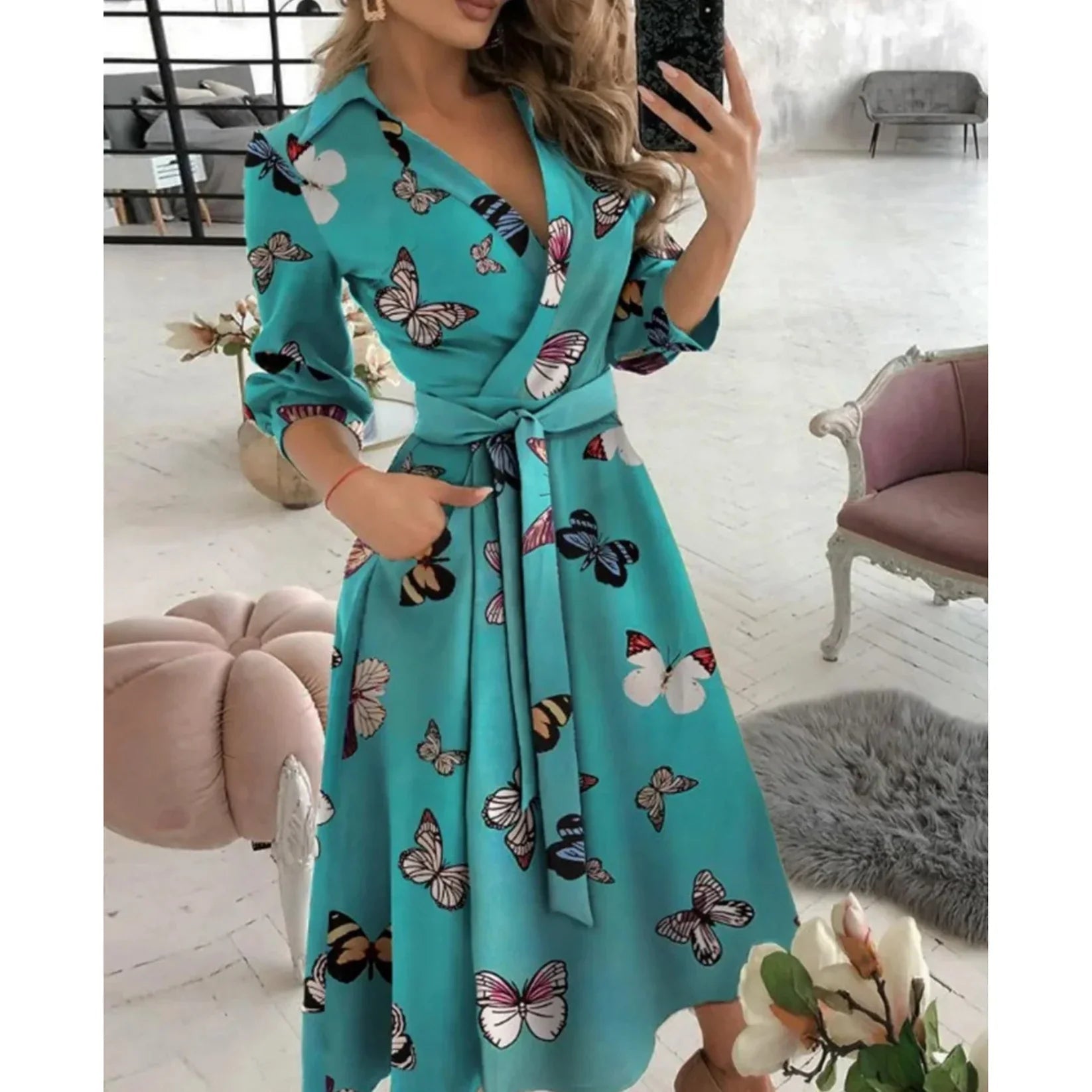 Robe Portefeuille Élégante pour Femmes - Emilia Lane