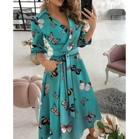 Robe Portefeuille Élégante pour Femmes - Emilia Lane