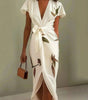 Robe Portefeuille Imprimée pour Femmes - Emilia Lane