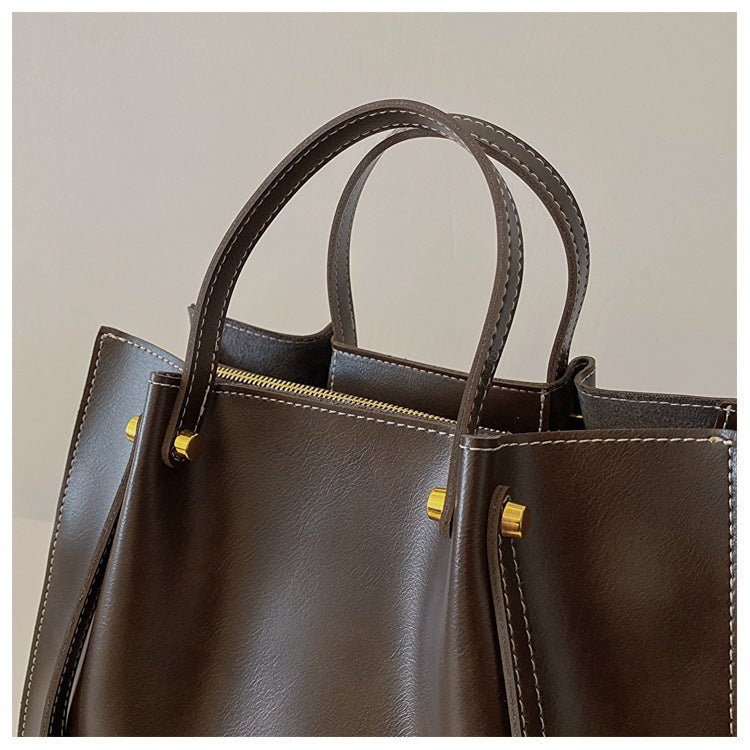 Sac Porté Épaule en Cuir Végétalien pour Femme - Emilia Lane