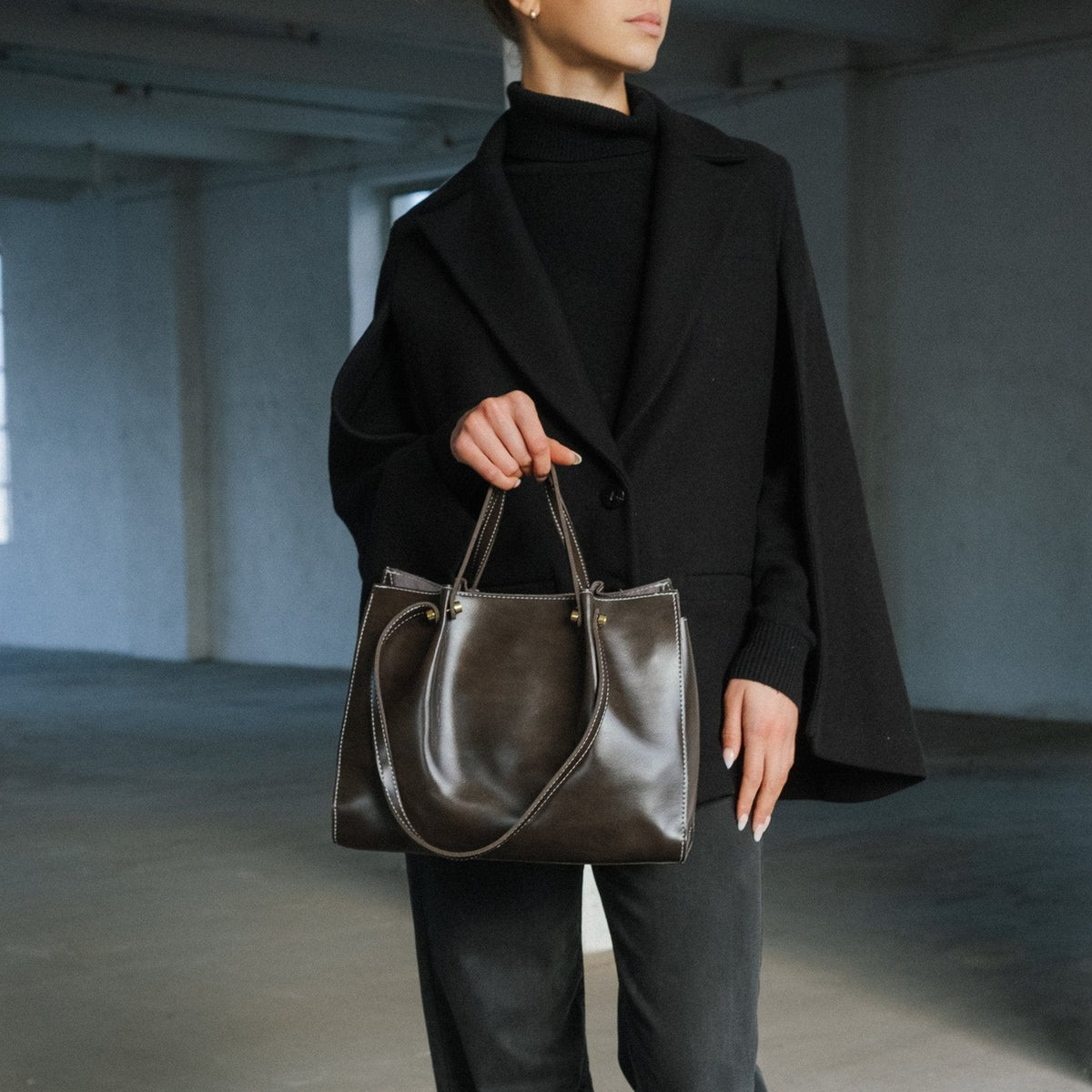 Borsa a Spalla in Pelle Vegetale per Donna