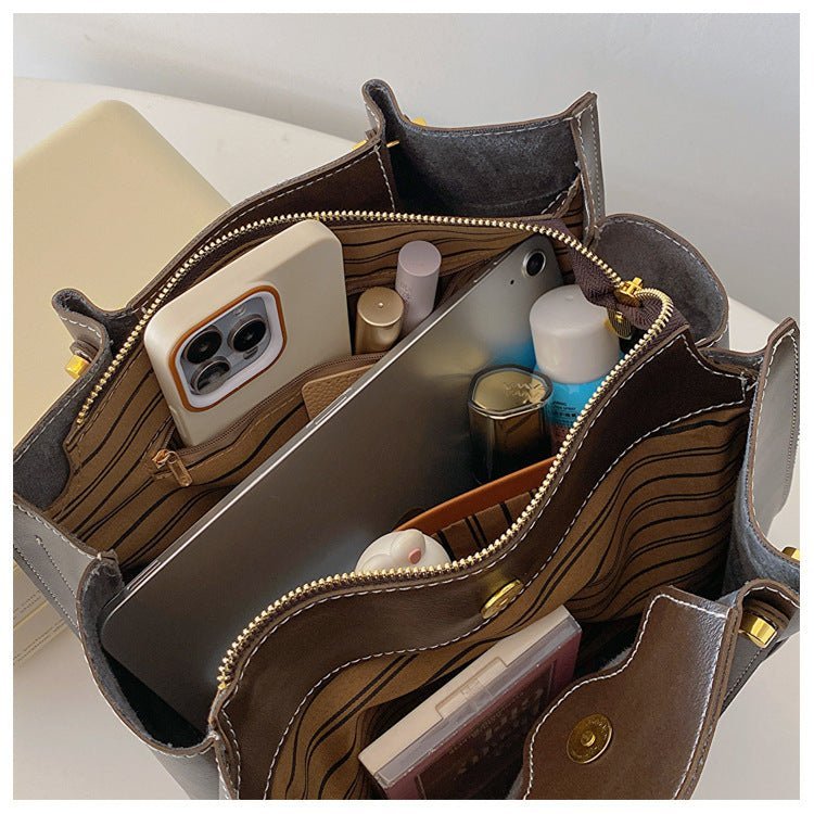 Sac Porté Épaule en Cuir Végétalien pour Femme - Emilia Lane