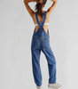 Salopette en Jean Croisée pour Femmes - Emilia Lane