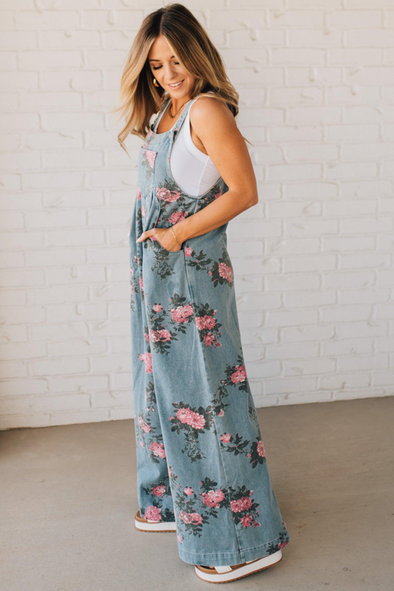 Salopette Femme Imprimé Floral - Emilia Lane