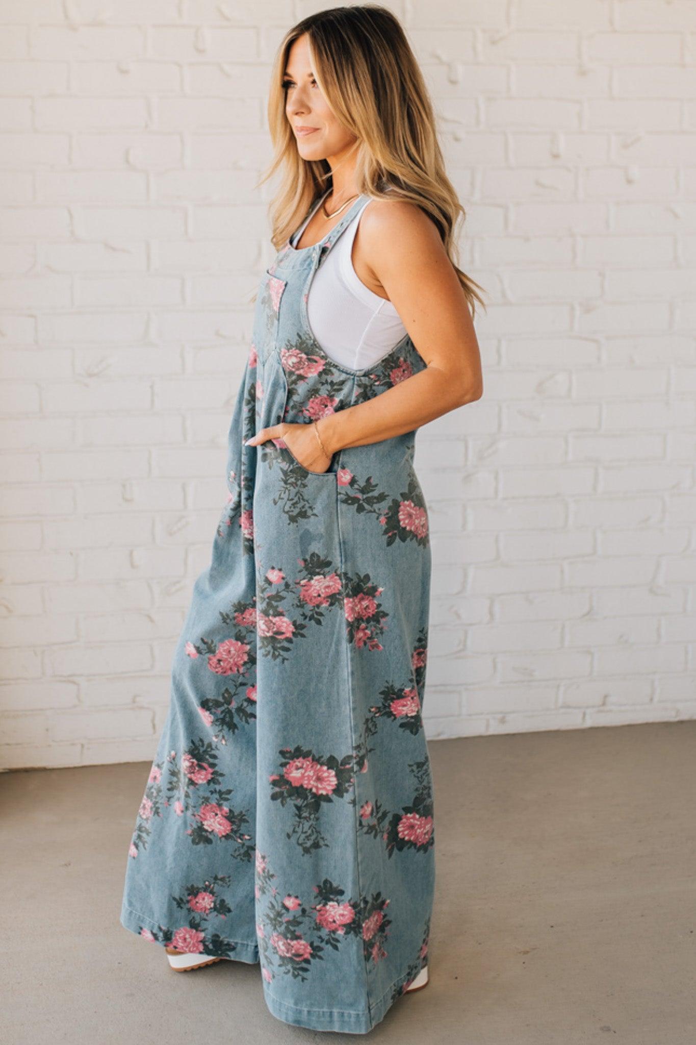 Salopette Femme Imprimé Floral - Emilia Lane