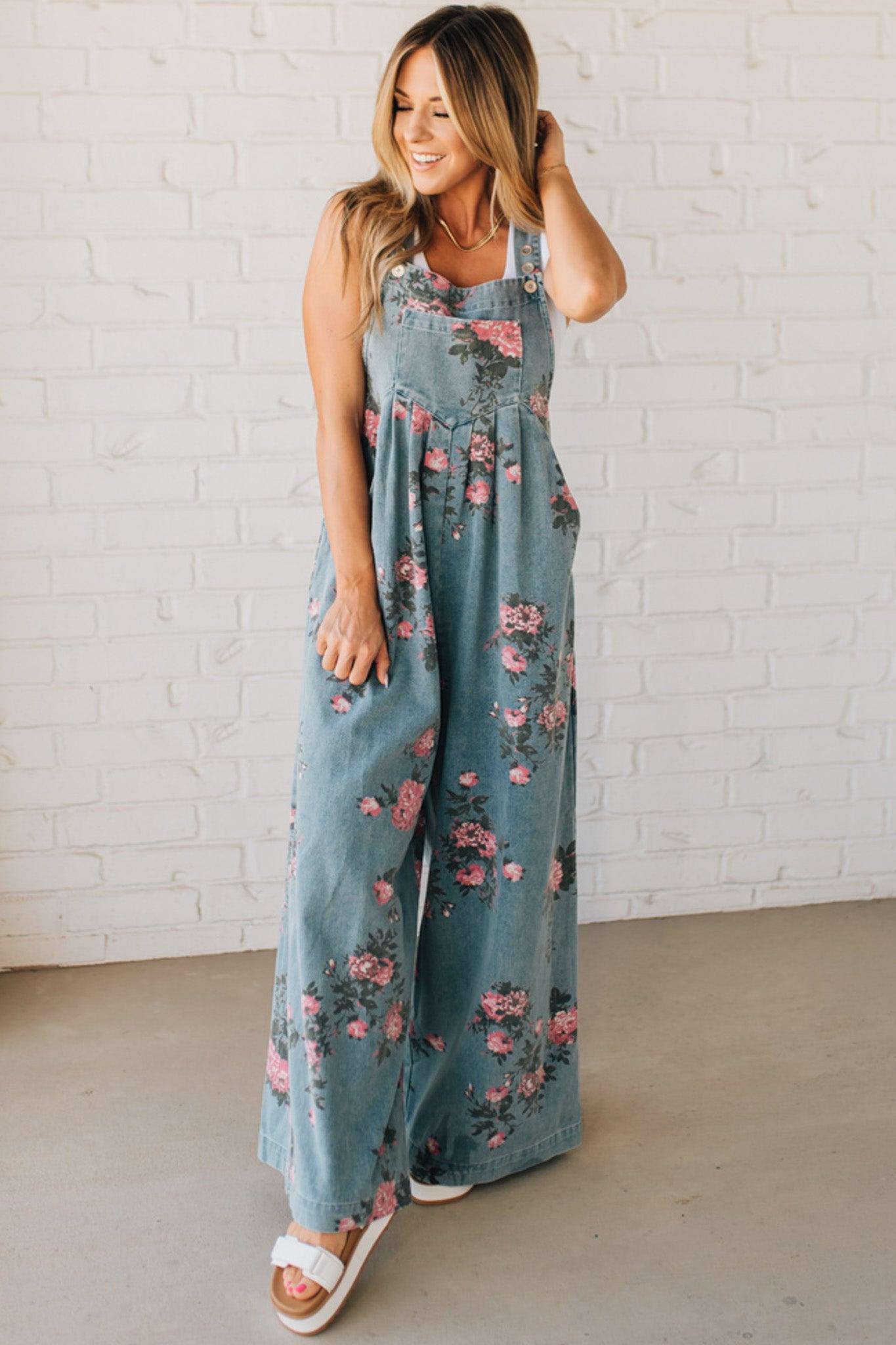 Salopette Femme Imprimé Floral - Emilia Lane