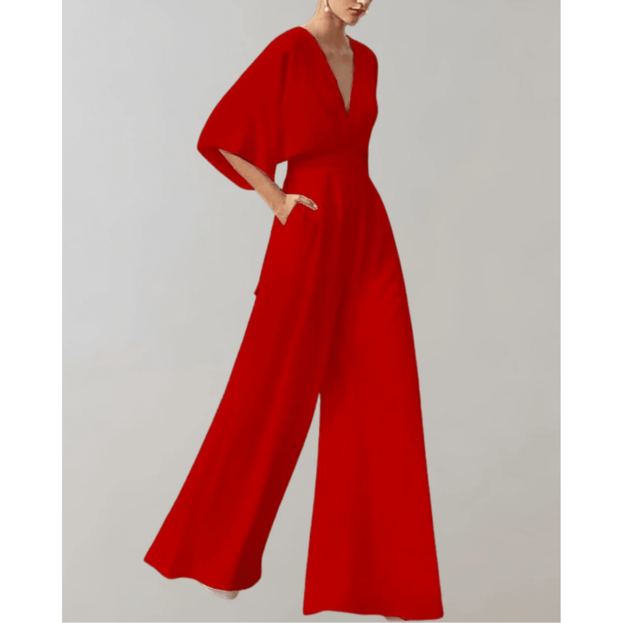 Salopette Taille Haute à Jambes Larges pour Femmes - Emilia Lane