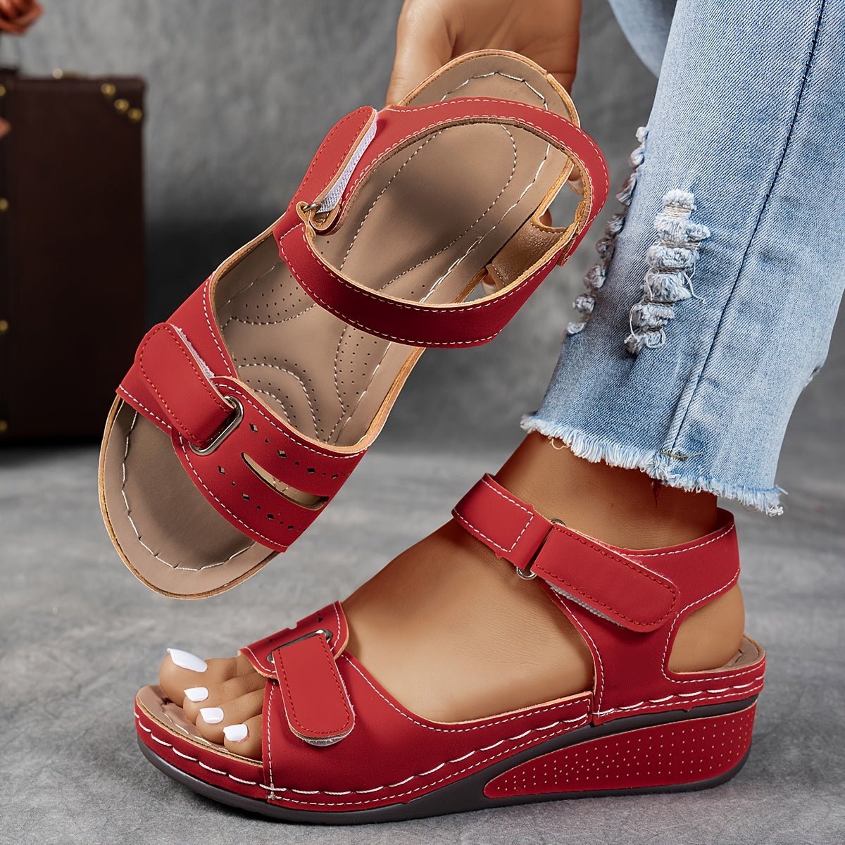 Sandales à Boucle et Soutien Orthopédique pour Femme | Idéales pour le Quotidien - Emilia Lane