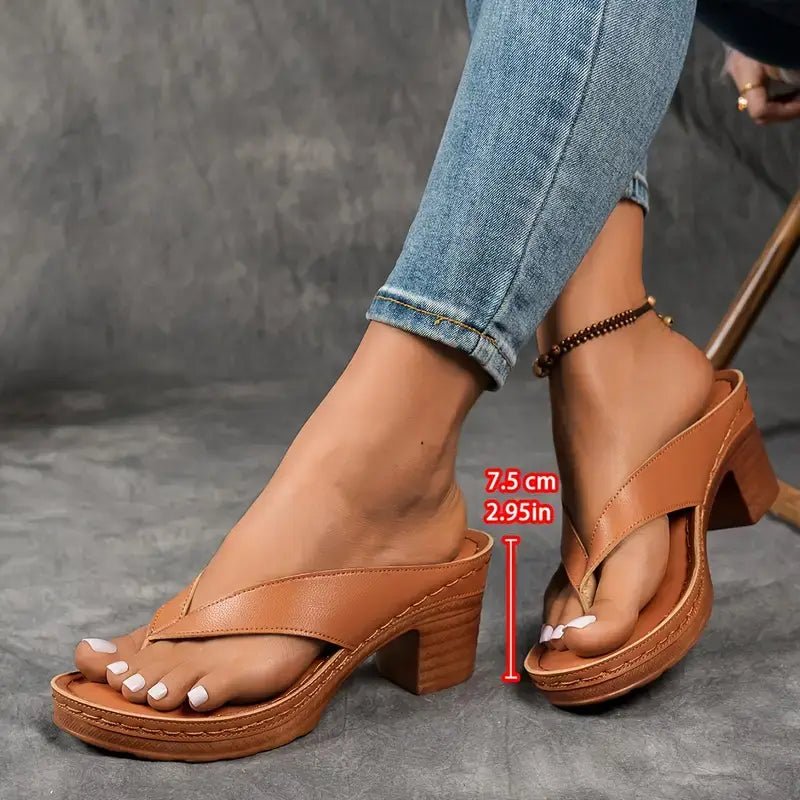 Sandales à Bride Large et Semelle Antidérapante pour Femme | Idéales pour l'Été - Emilia Lane