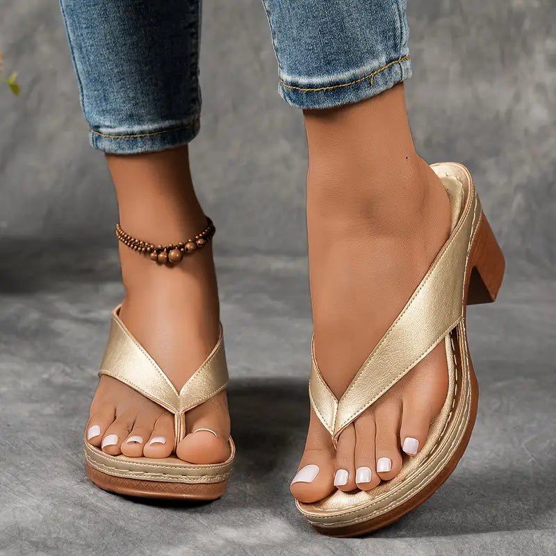 Sandales à Bride Large et Semelle Antidérapante pour Femme | Idéales pour l'Été - Emilia Lane
