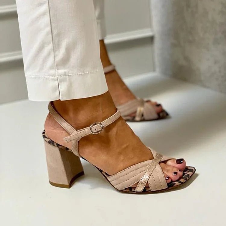 Sandales à Talon Croisé pour Femmes - Emilia Lane
