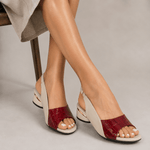 Sandales à Talons Moyen en Cuir pour Femmes | Idéales pour l'Été - Emilia Lane