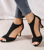 Sandales avec Tacco Bas et Suede pour Femme | Idéales pour l'Été - Emilia Lane