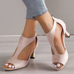 Sandales avec Tacco Bas et Suede pour Femme | Idéales pour l'Été - Emilia Lane