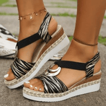 Sandales Confortables à Talon Compensé pour Femmes - Emilia Lane