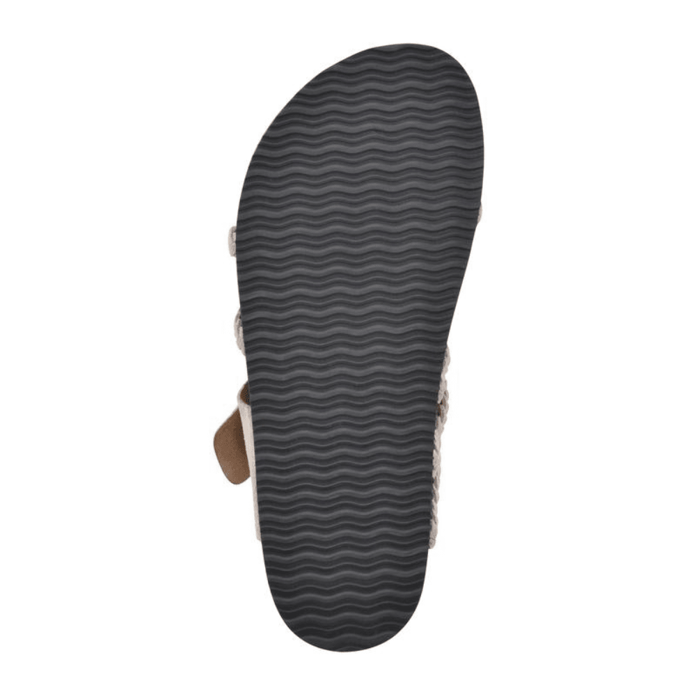 Sandales Plates Tressées à Boucle Ajustable pour Femme - Emilia Lane