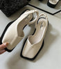 Sandales Slingback à Bout Carré pour Femme - Emilia Lane