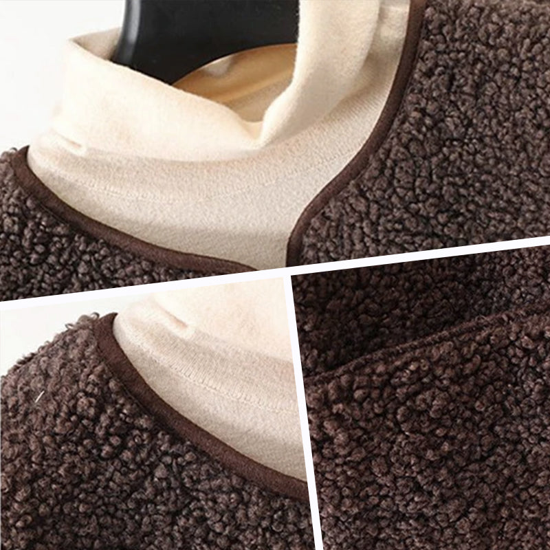 Gilet senza maniche in pile Sherpa da donna