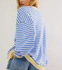 Sweat-shirt à Rayures Bord Contrasté pour Femme | Idéal pour le Quotidien - Emilia Lane