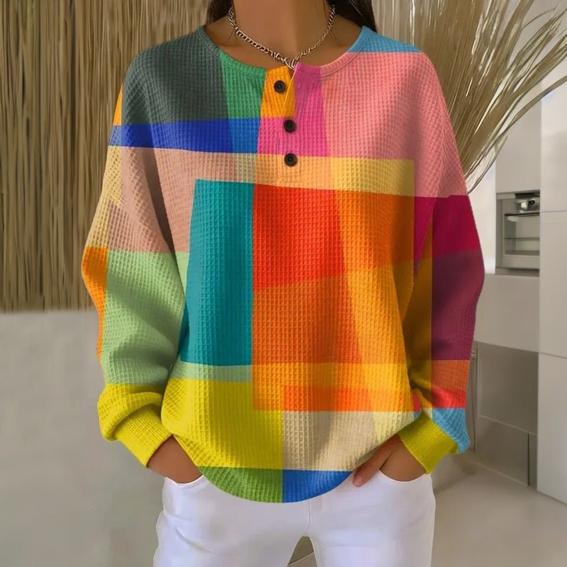 Felpa Vintage Colorata da Donna