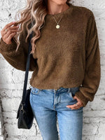 Sweatshirt en Velours Doux pour Femme - Emilia Lane