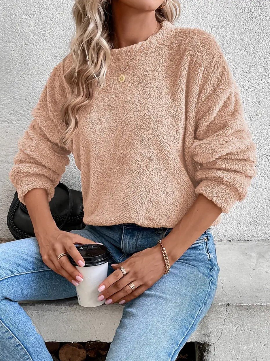 Sweatshirt en Velours Doux pour Femme - Emilia Lane