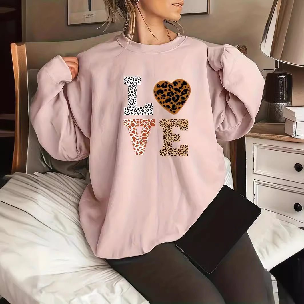 Sweatshirt imprimé léopard pour femmes - Emilia Lane