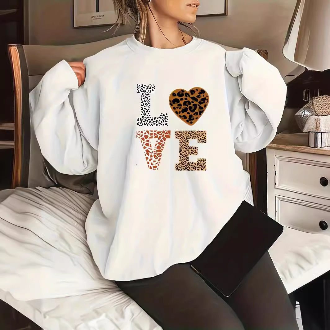 Sweatshirt imprimé léopard pour femmes - Emilia Lane