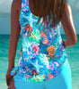 Tankini Effet Ventre Plat et Short pour Femme - Emilia Lane