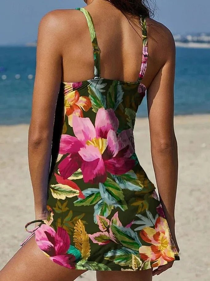Tankini Graphique Imprimé et Short pour Femme - Emilia Lane