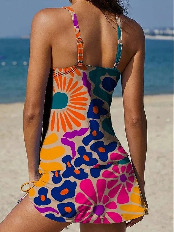 Tankini Graphique Imprimé et Short pour Femme - Emilia Lane