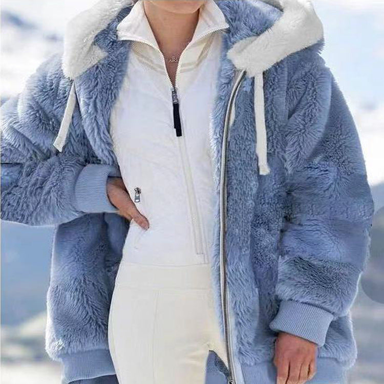 Felpa oversize con cappuccio da donna
